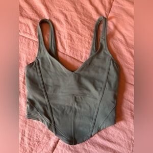 Lululemon green corset align tank